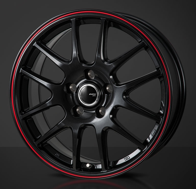 MONZA JPスタイル JEFA ジェファ 17インチ 6.5J 4H100 +50 パールブラック/レッドライン アルミホイール単品 4本セット 送料無料 モンツァ JP STYLE JEFA(ジェファ) 17インチ 7.0J グッドイヤー エフィ